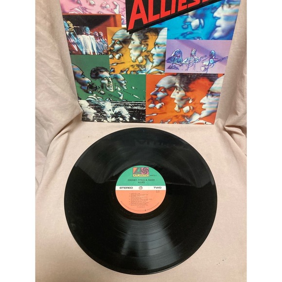 1983 CSN Crosby Stills Nash Allies LP Vinyl Album - Picture 3 of 4